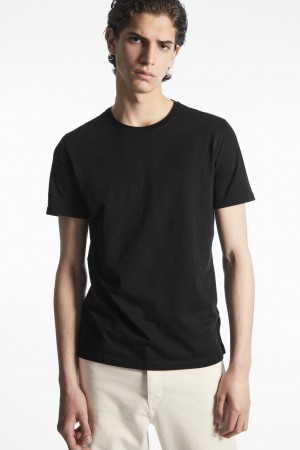 Men's COS 3-Pack The Extra Fines T-Shirt Black NZ-26CMQBYRS