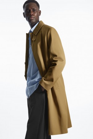 Men's COS Car Coats Beige NZ-85SQLHCKP