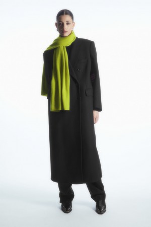 Men's COS Pure Cashmere Scarf Green NZ-39CLPOUDX