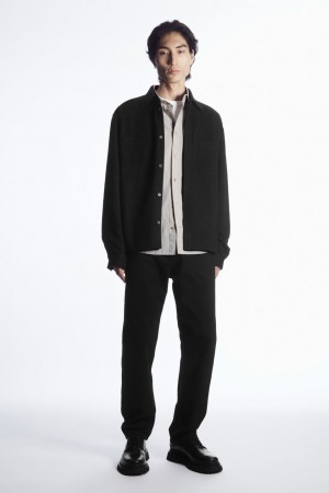 Men's COS Signature Straight Jeans Black NZ-84DOXHPBF