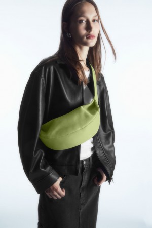Women's COS Swing Crossbody Leather Crossbody Bag Light Green NZ-64QVCFYLK