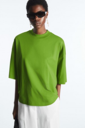 Women's COS The Full Volume T-Shirt Light Green NZ-59YEXDVZC