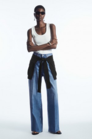 Women's COS Tide Wide Jeans Light Blue NZ-75QVATFXR