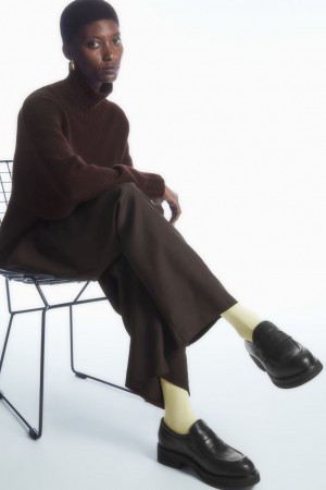 Women's COS Wool Socks Light Yellow NZ-12NGHWVEI