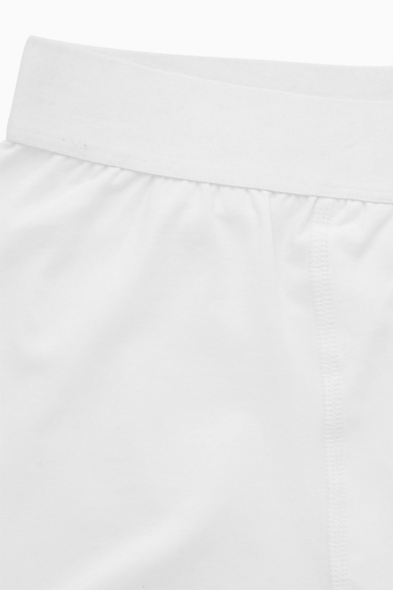 Men's COS 3-Pack Jersey Boxer Briefs White NZ-91KIHTNCS