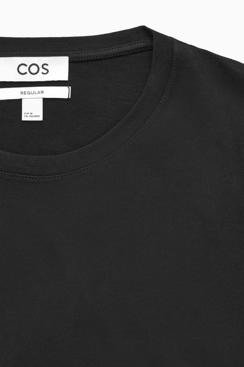 Men's COS 3-Pack The Extra Fines T-Shirt Black NZ-26CMQBYRS