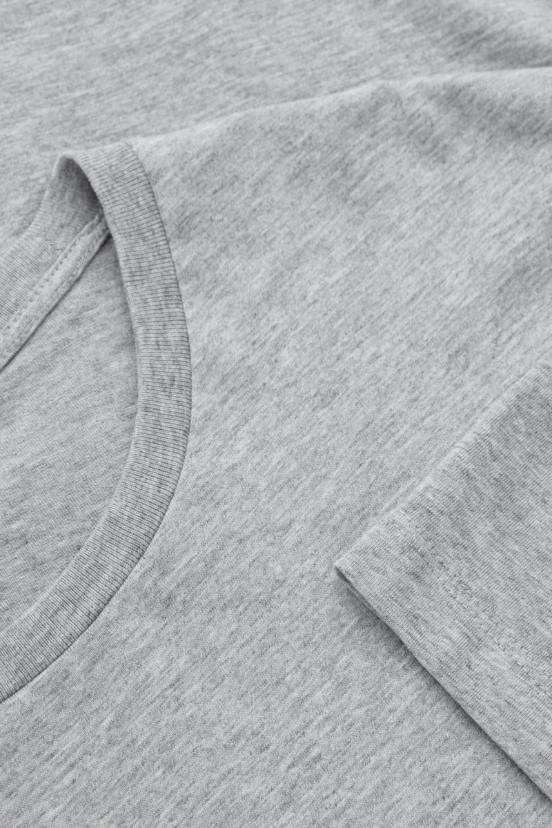 Men's COS 3-Pack The Extra Fines T-Shirt Navy / Grey / White NZ-81VAEKRYU