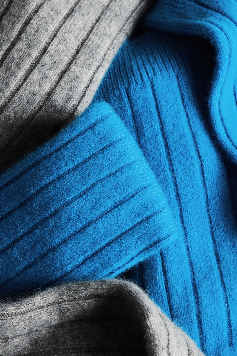 Men's COS Chunky Cashmere Socks Light Blue NZ-98ISWZTUK
