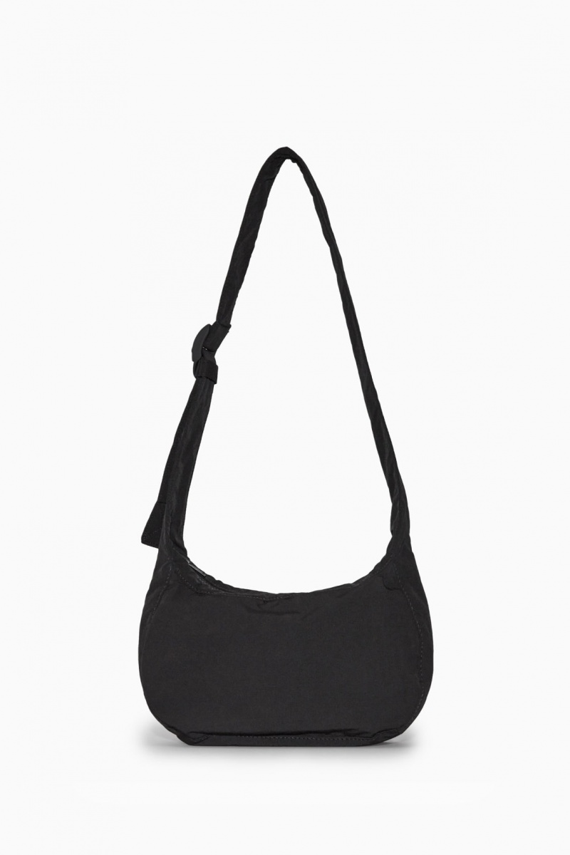 Men's COS Crossbody Saddle Nylon Crossbody Bag Black NZ-68NEYFPXB
