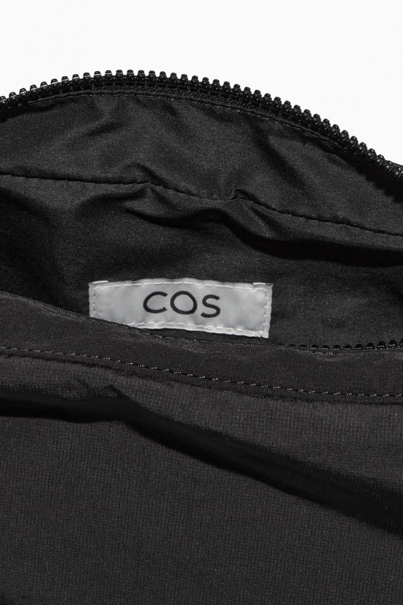 Men's COS Crossbody Saddle Nylon Crossbody Bag Black NZ-68NEYFPXB
