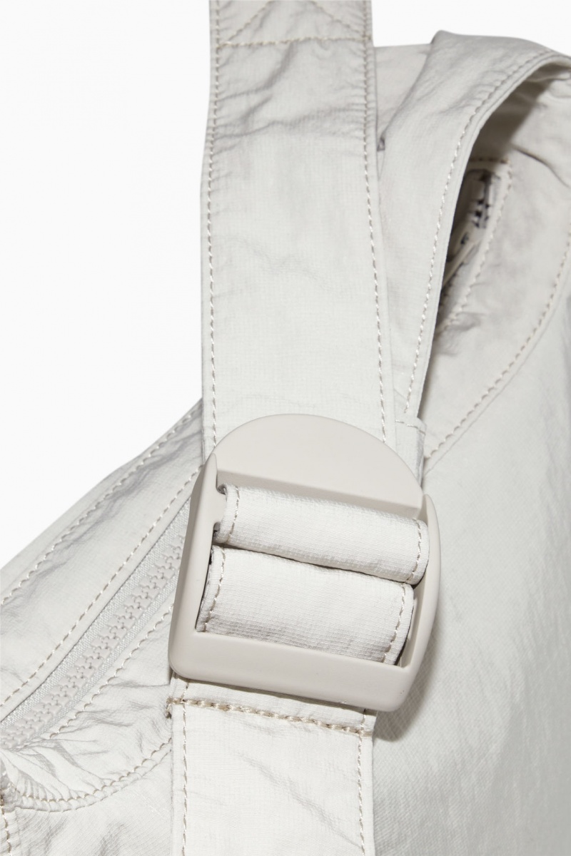 Men's COS Crossbody Saddle Nylon Crossbody Bag Grey NZ-52LXUATRB