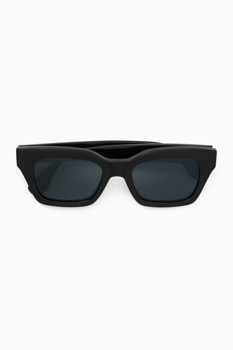 Men's COS D-Frame Sunglasses Black NZ-60FASYZDH