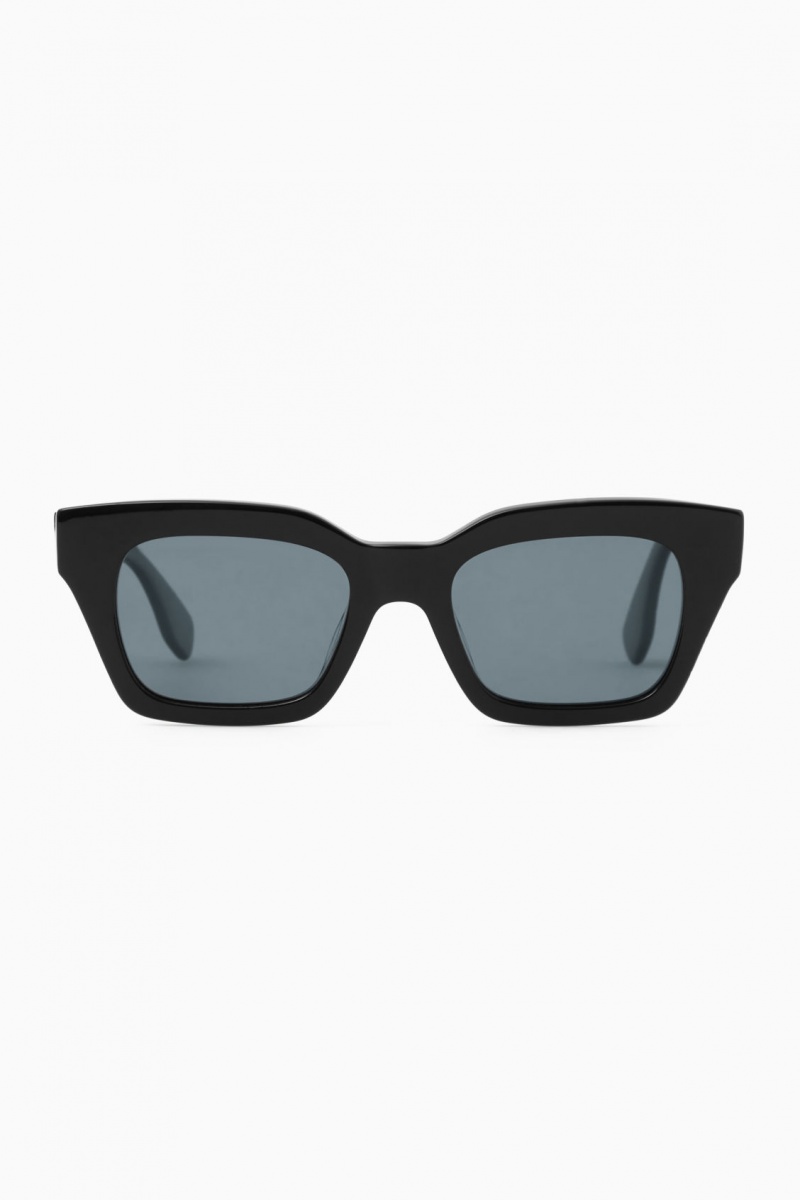 Men's COS D-Frame Sunglasses Black NZ-60FASYZDH