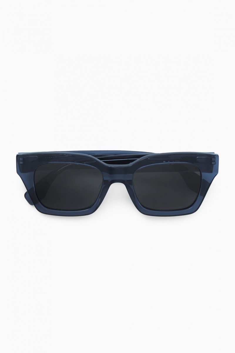 Men's COS D-Frame Sunglasses Blue NZ-26ODAKLBI