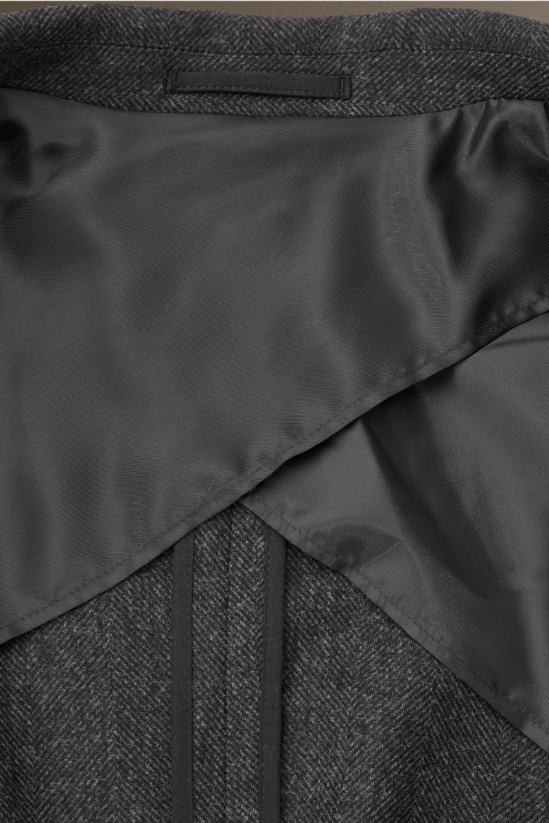 Men's COS Herringbone Wool Regular Blazer Dark Grey NZ-81IUVYODR