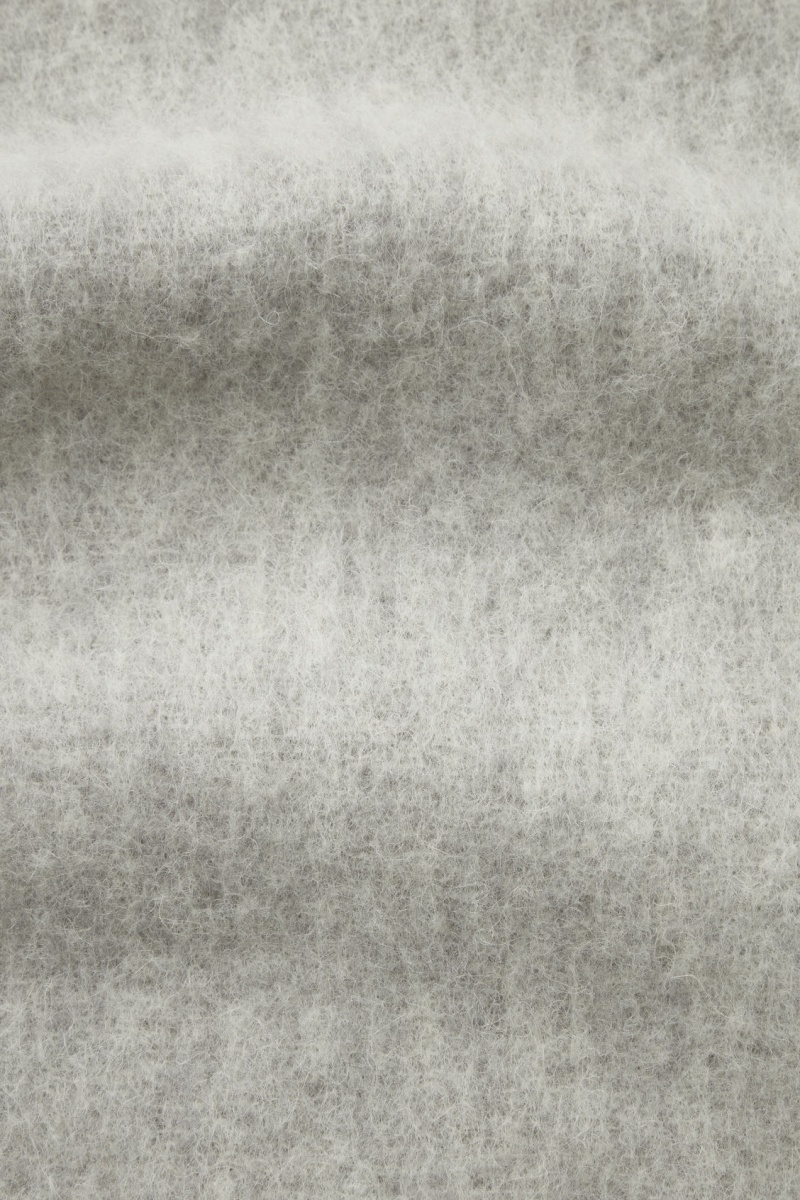 Men's COS Oversized Alpaca-Blend Scarf Light Grey NZ-18ARBKYSM