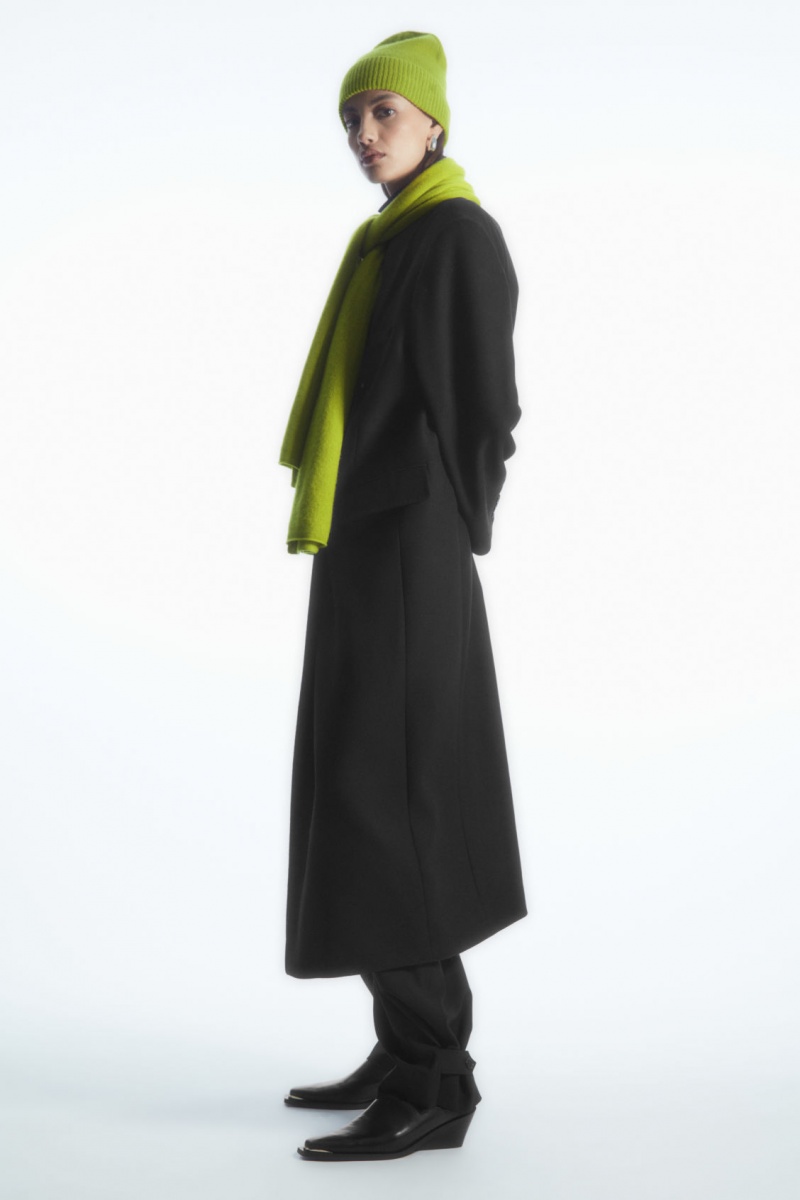 Men's COS Pure Cashmere Scarf Green NZ-39CLPOUDX