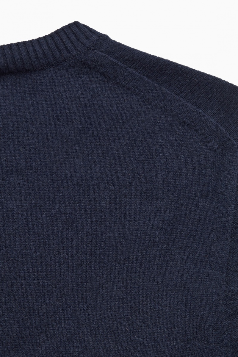 Men's COS Pure Cashmere Sweaters Navy NZ-20EWUSITL