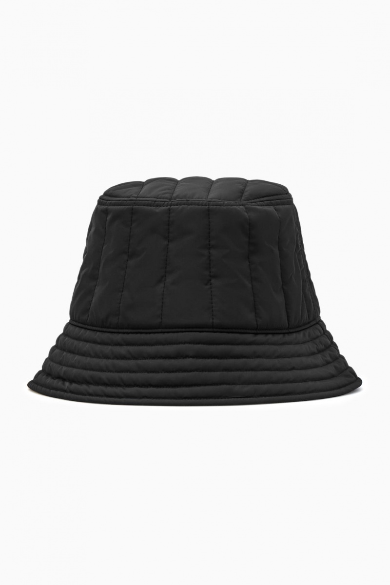 Men's COS Quilted Bucket Hats Black NZ-16RGBCLYZ