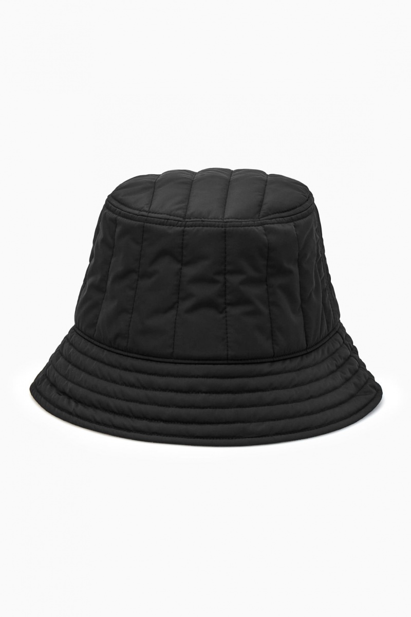 Men's COS Quilted Bucket Hats Black NZ-16RGBCLYZ