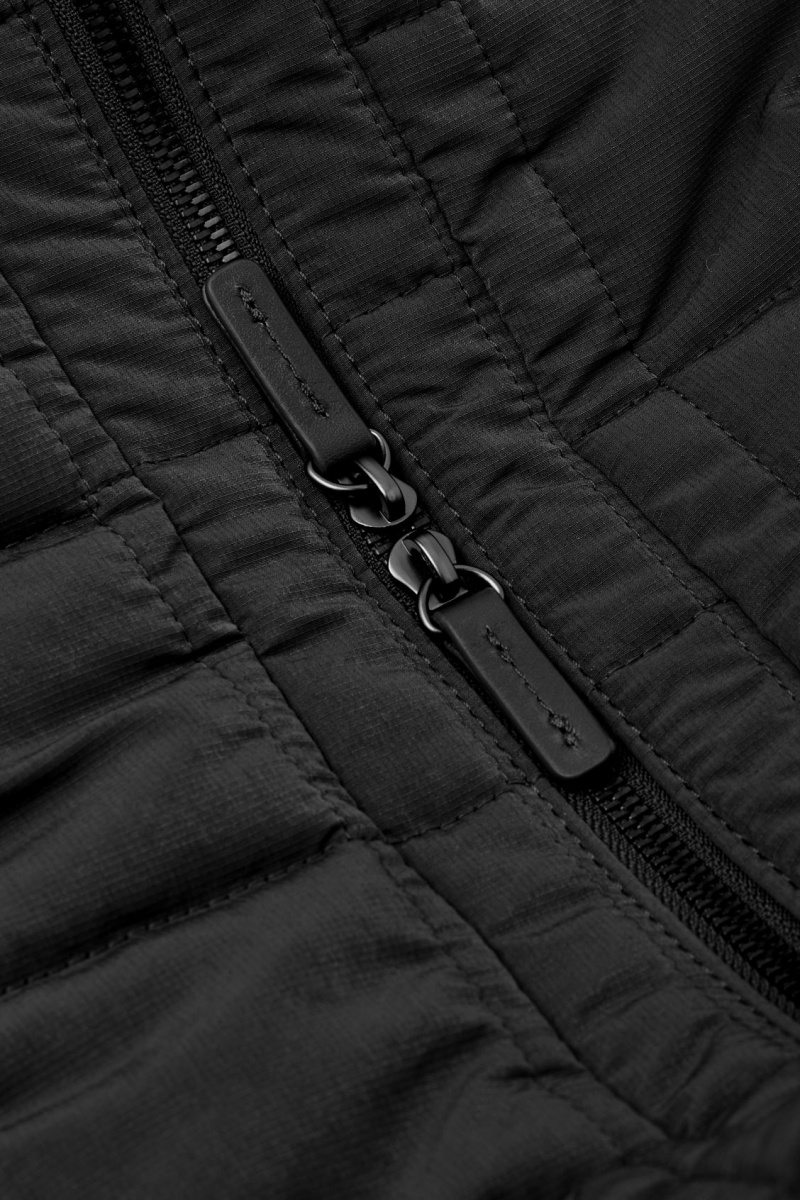 Men's COS Quilted Messenger Ripstop Crossbody Bag Black NZ-81WYSREXG