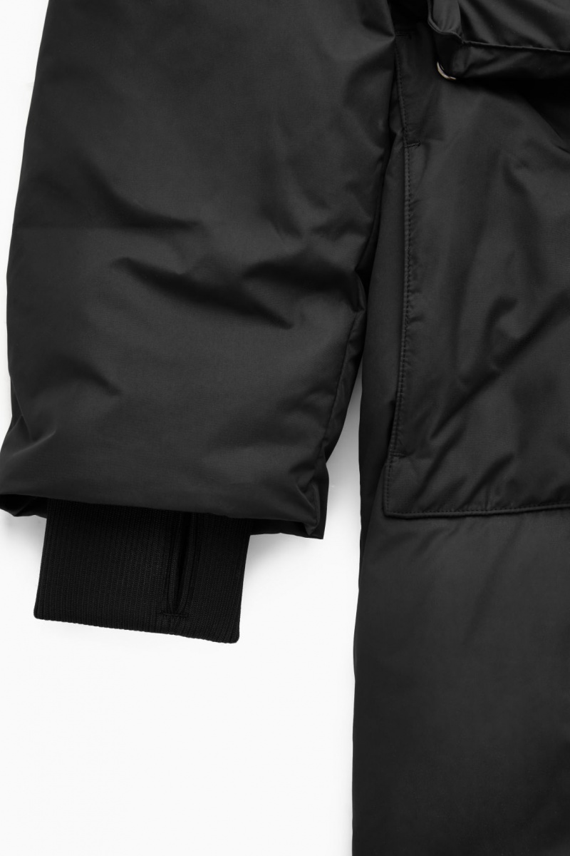 Men's COS Recycled-Down Puffer Coats Black NZ-79FTMAKRO