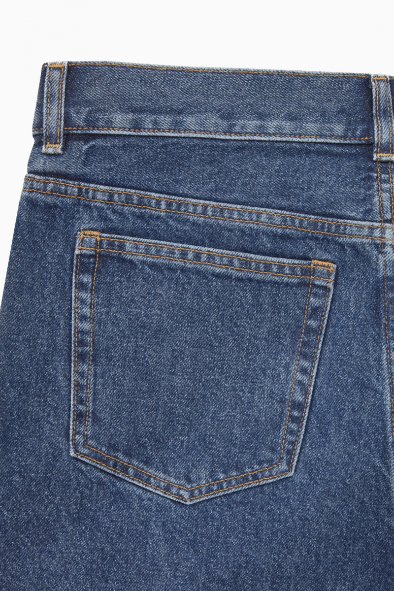 Men's COS Regular-Fit Tapered-Leg Jeans Blue NZ-13SJRWOPA