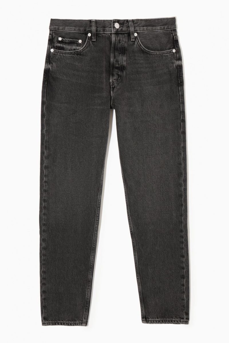 Men's COS Regular-Fit Tapered-Leg Jeans Grey NZ-95GHKIBPM