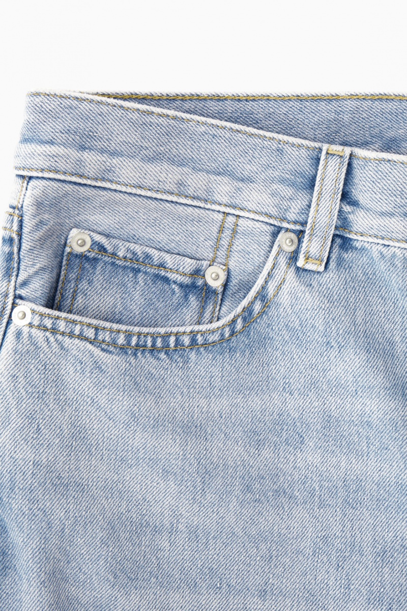 Men's COS Regular-Fit Tapered-Leg Jeans Light Blue NZ-13CFOGNAX