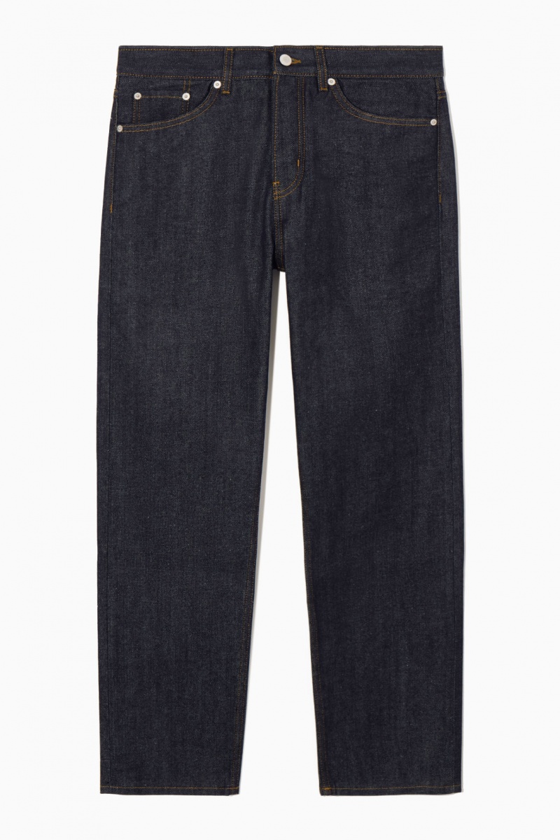 Men's COS Rider Wide Jeans Indigo NZ-95GMSTHAC