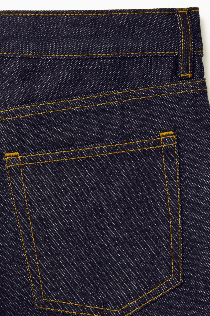 Men's COS Rider Wide Jeans Indigo NZ-95GMSTHAC
