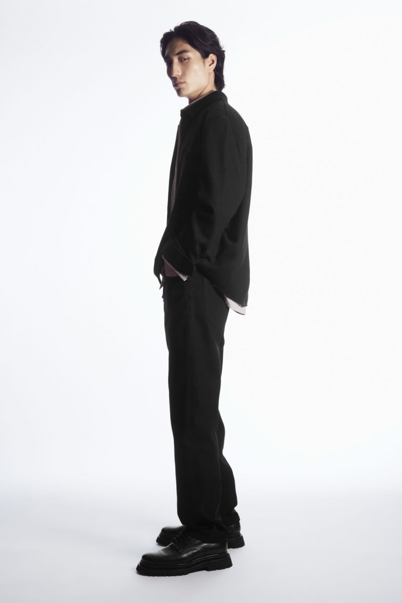 Men's COS Signature Straight Jeans Black NZ-84DOXHPBF