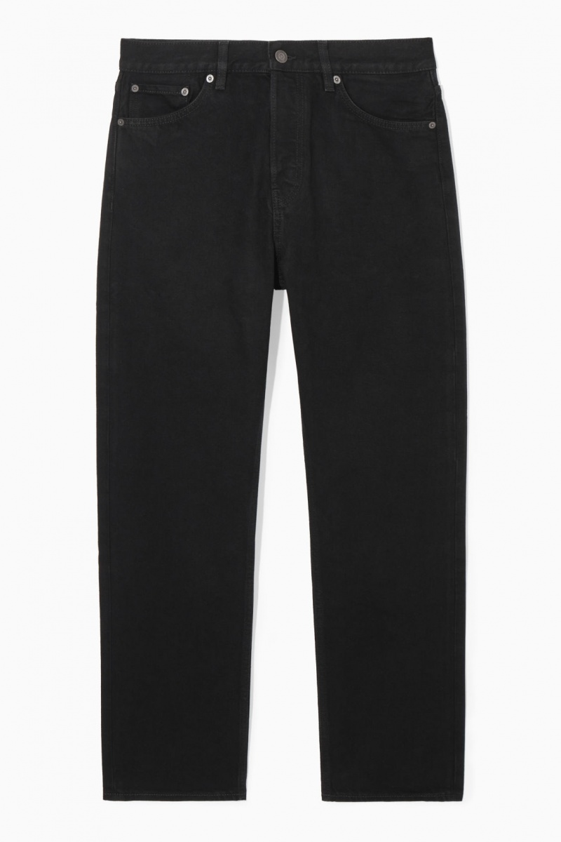 Men's COS Signature Straight Jeans Black NZ-84DOXHPBF
