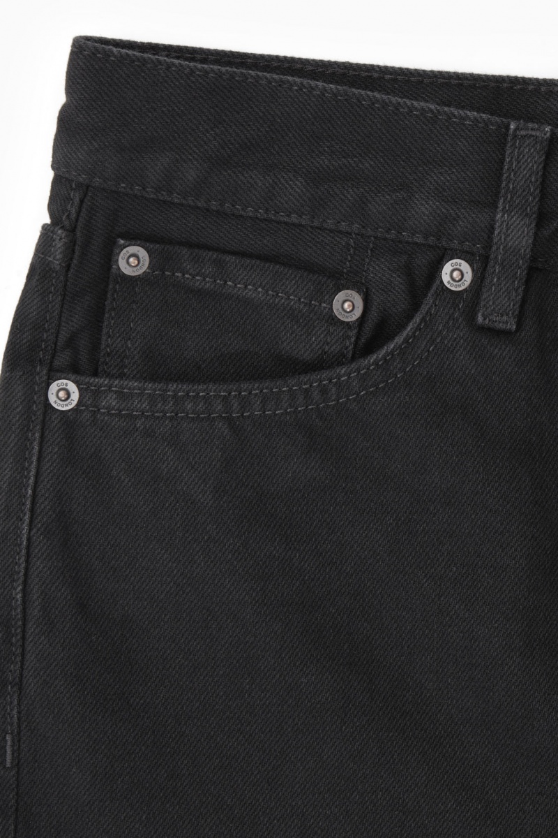 Men's COS Signature Straight Jeans Black NZ-84DOXHPBF