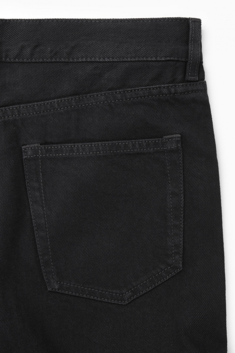 Men's COS Signature Straight Jeans Black NZ-84DOXHPBF