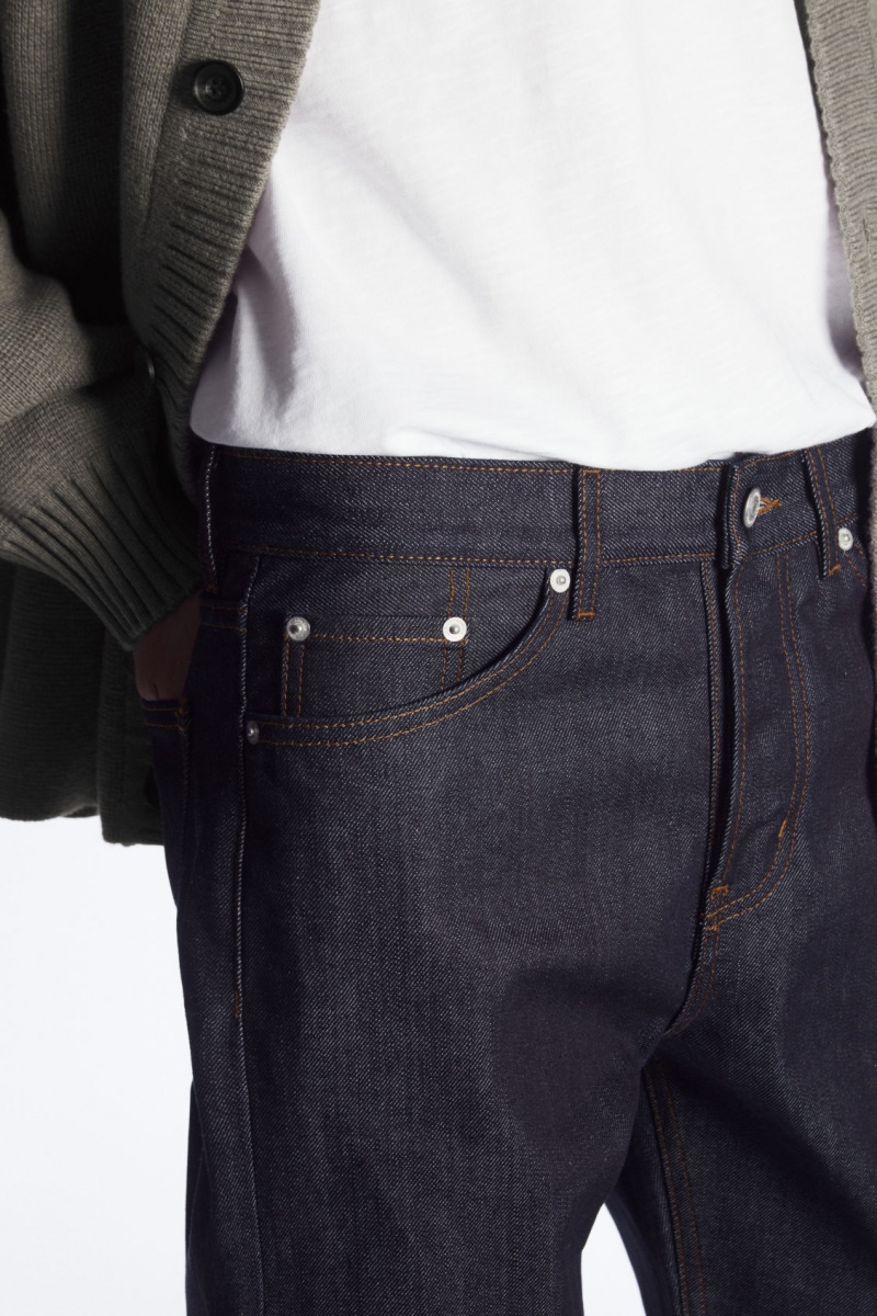 Men's COS Signature Straight Jeans Blue NZ-05XNEIBRQ