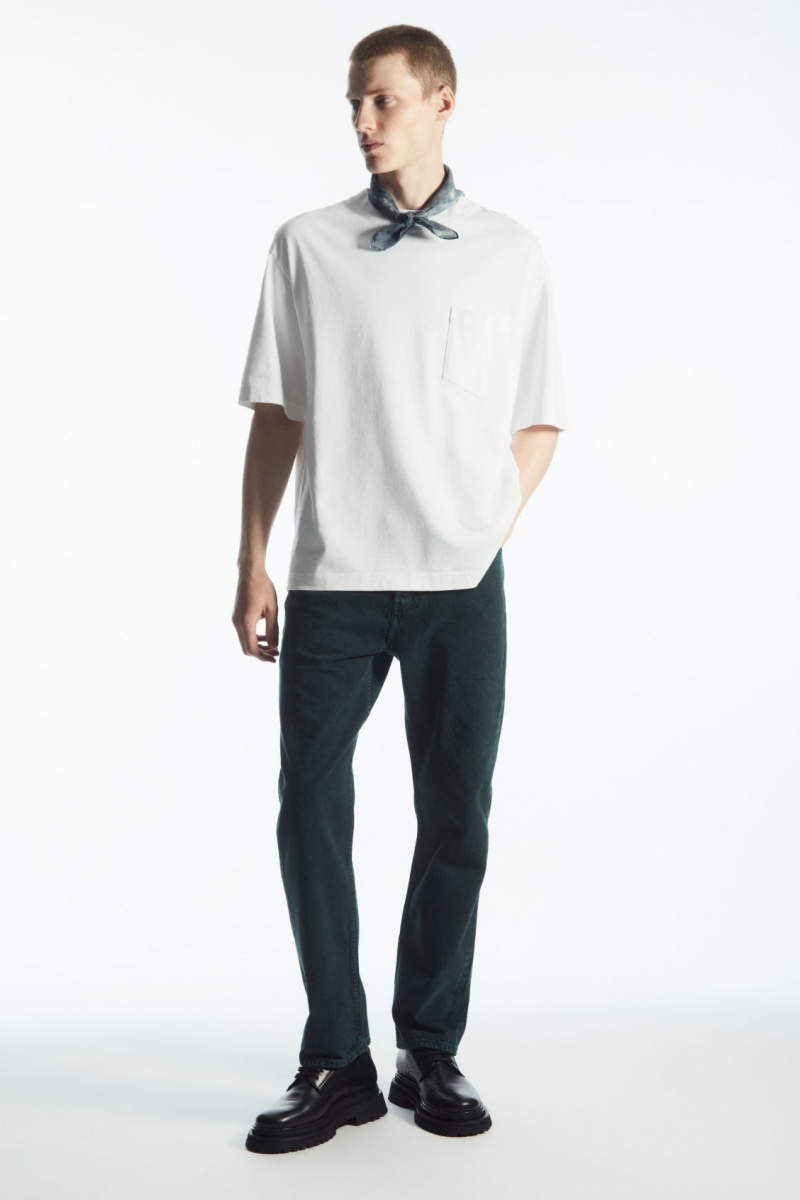 Men's COS Signature Straight Jeans Green NZ-47VXMUENG