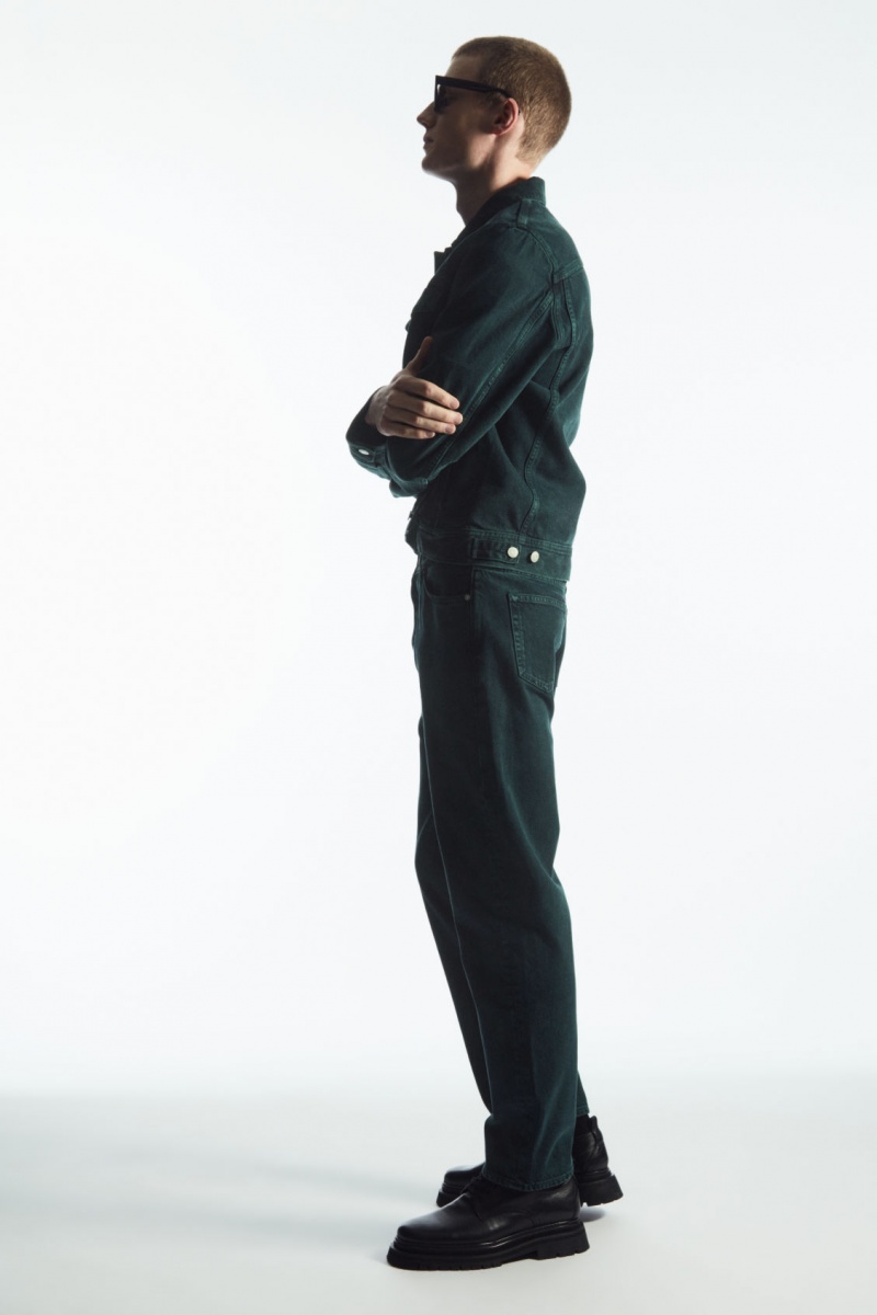 Men's COS Signature Straight Jeans Green NZ-47VXMUENG