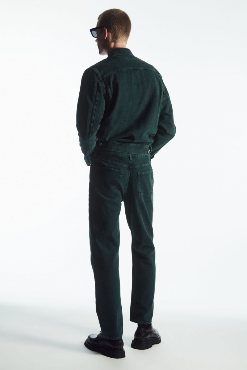 Men's COS Signature Straight Jeans Green NZ-47VXMUENG