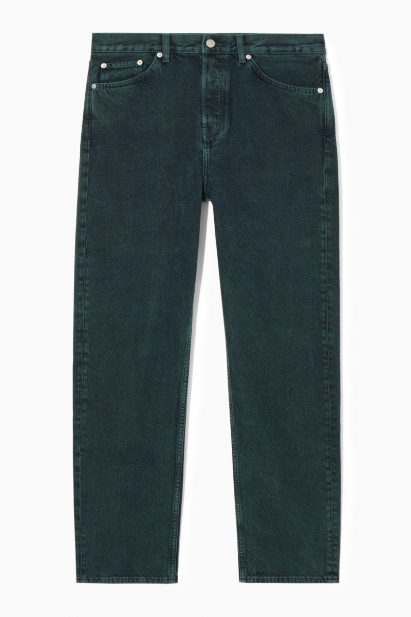 Men's COS Signature Straight Jeans Green NZ-47VXMUENG