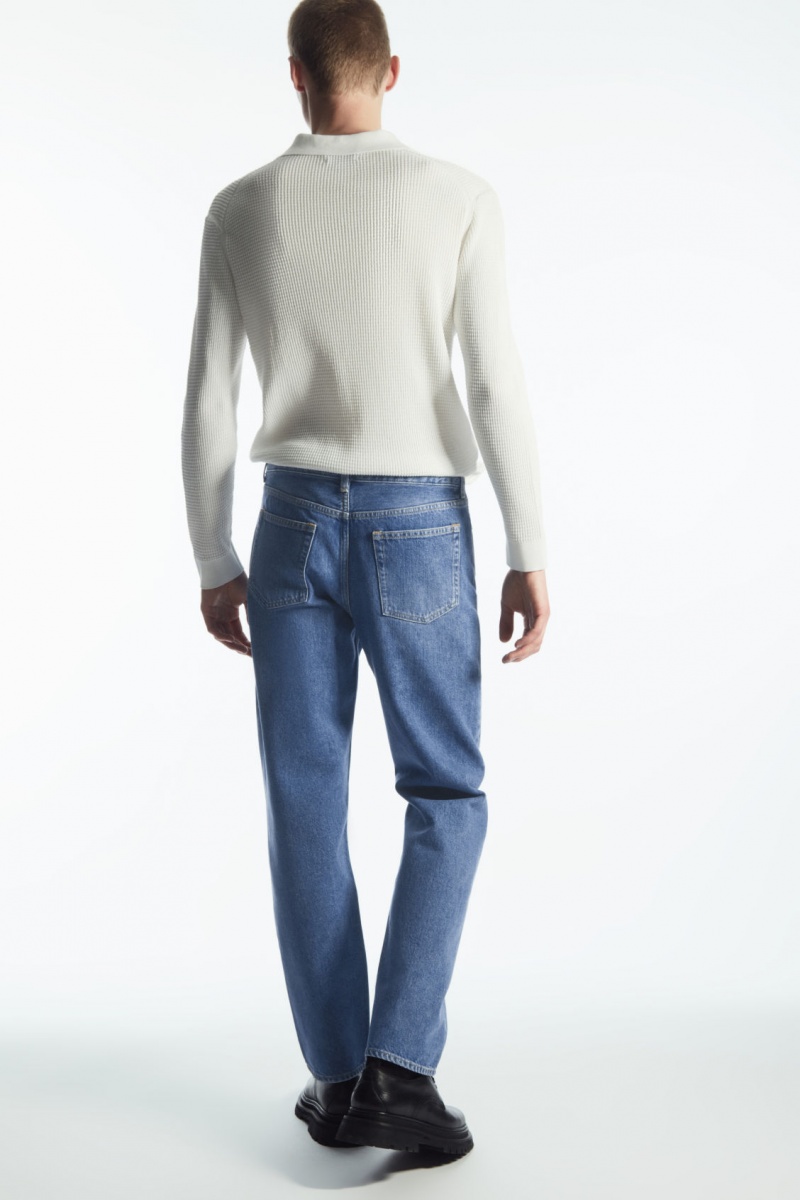 Men's COS Signature Straight Jeans Light Blue NZ-83YPBJESQ