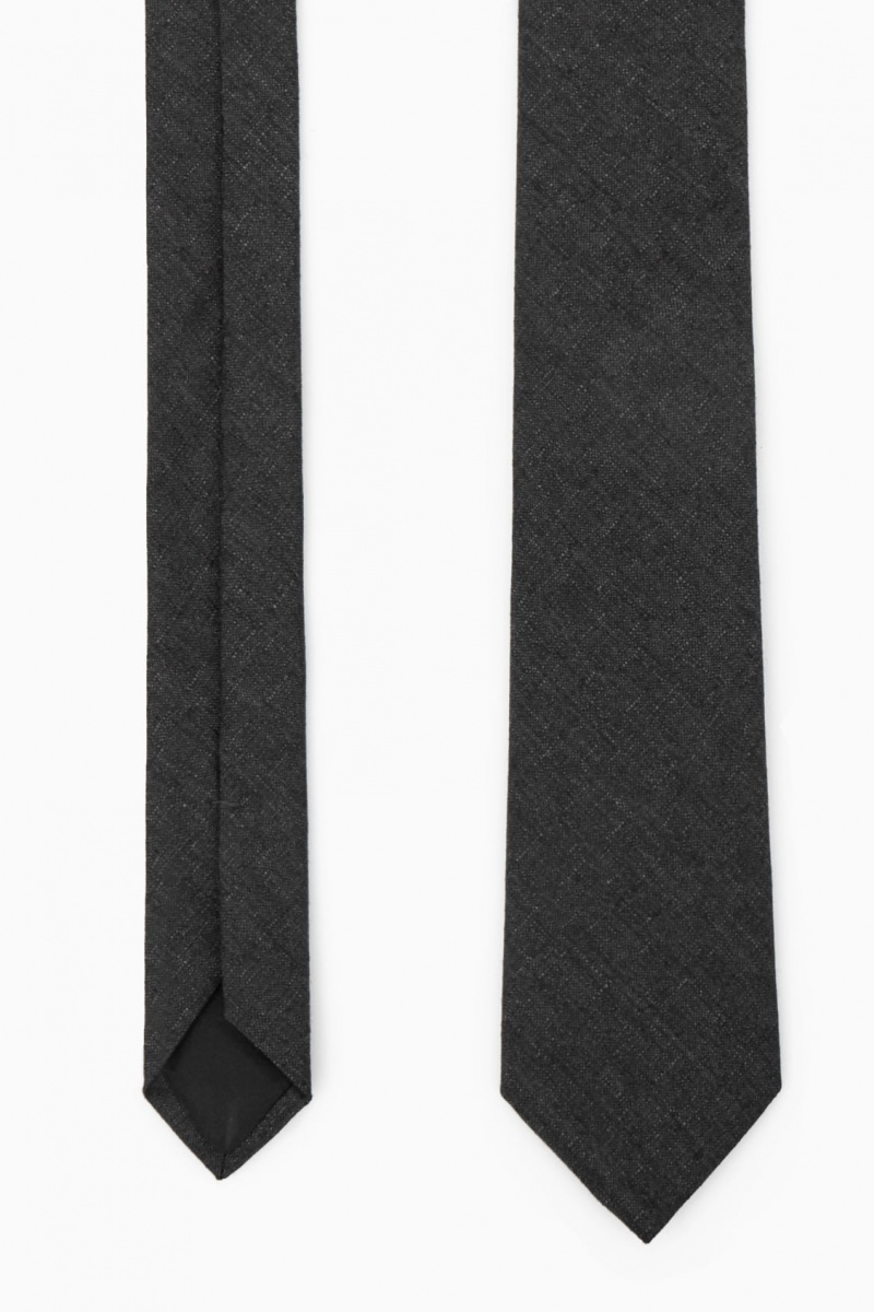 Men's COS Silk-Lined Wool Ties Grey NZ-69LBYFIVJ