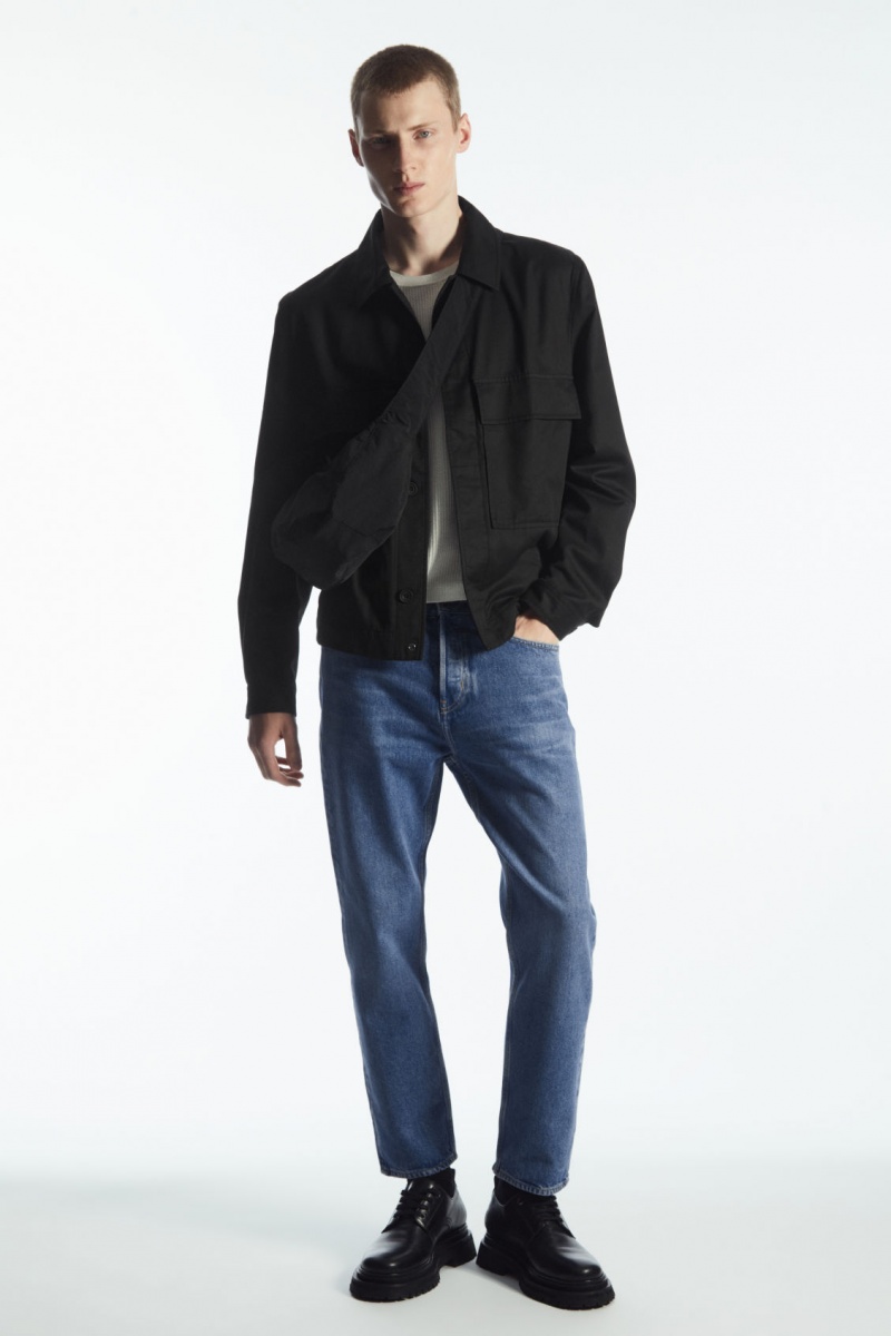 Men's COS Skim Straight Jeans Blue NZ-72SONPQJK