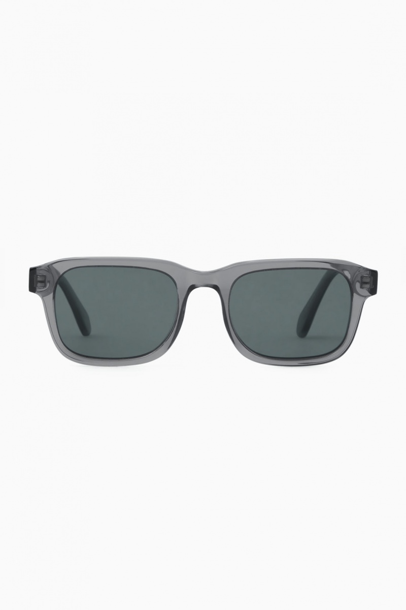 Men's COS Square-Frame Acetate Sunglasses Grey NZ-17RFTISXC