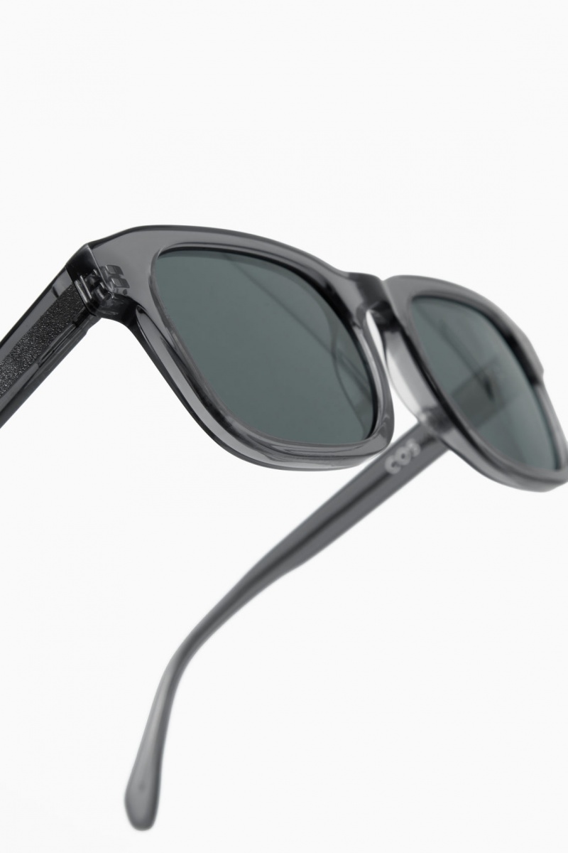 Men's COS Square-Frame Acetate Sunglasses Grey NZ-17RFTISXC