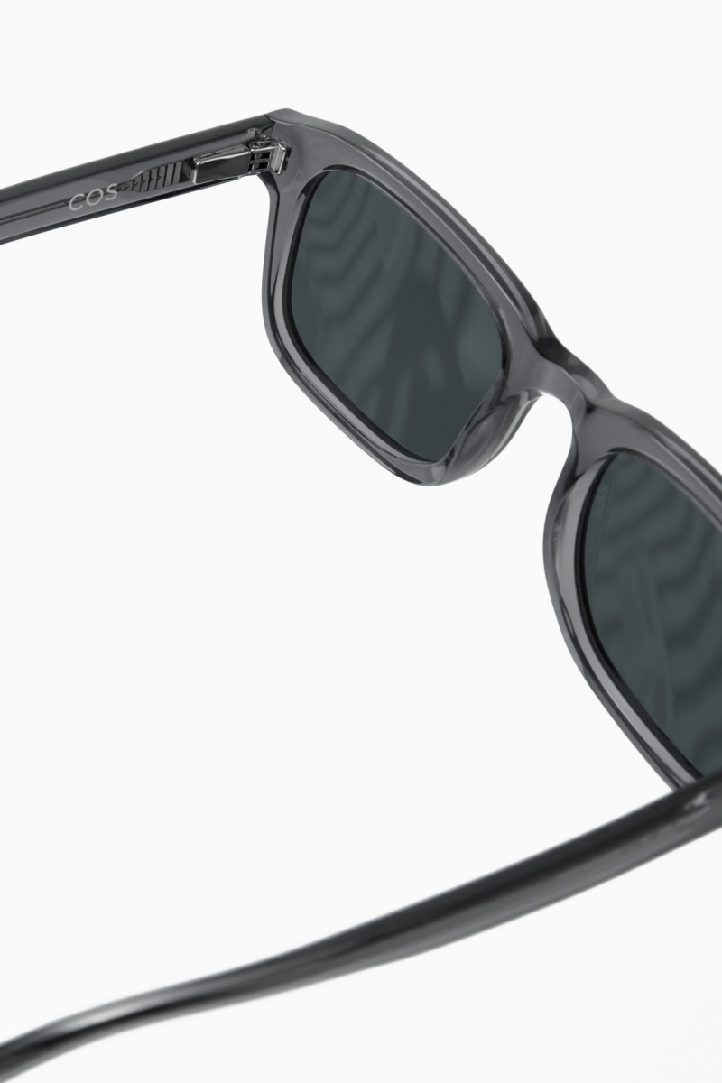 Men's COS Square-Frame Acetate Sunglasses Grey NZ-17RFTISXC