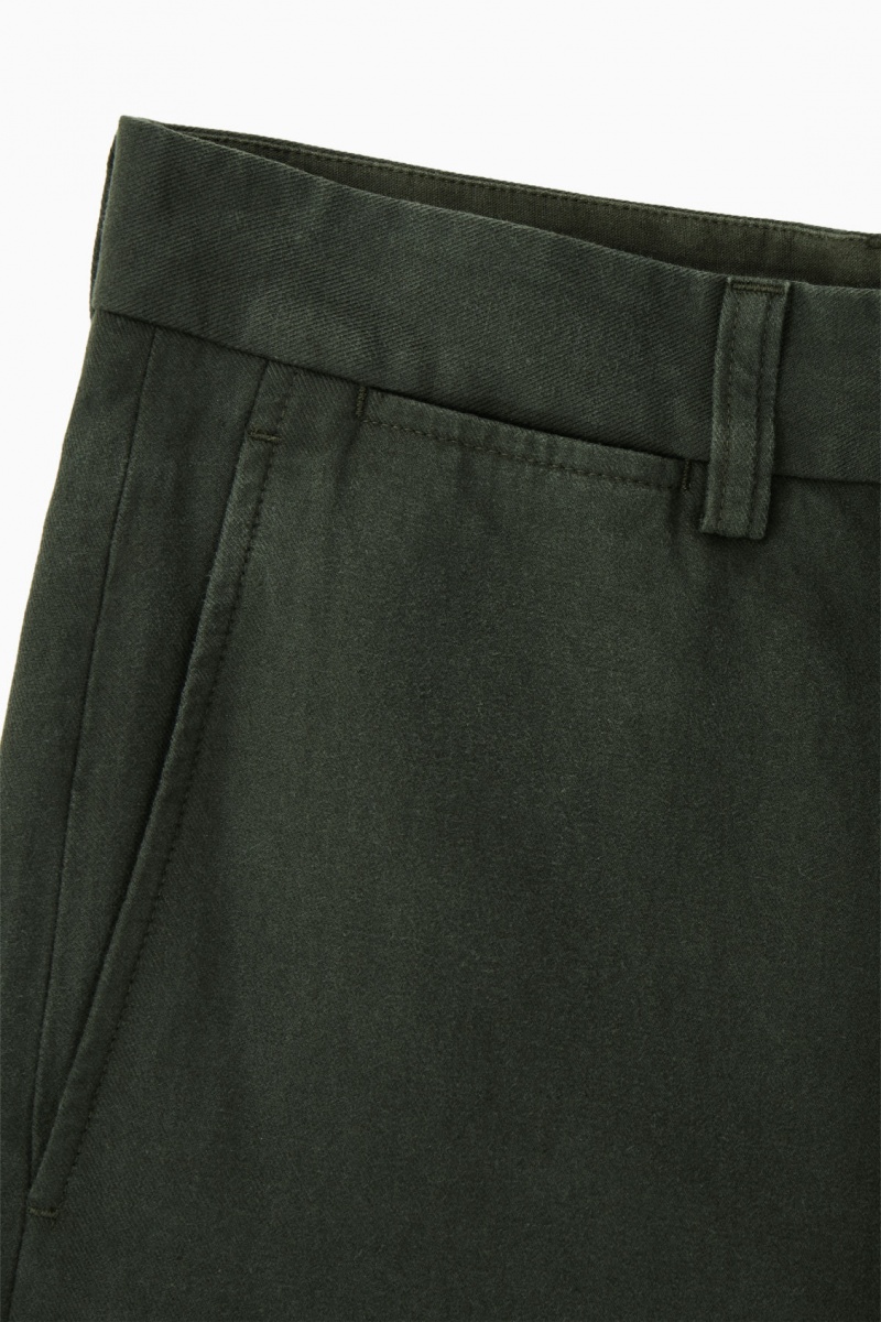 Men's COS Tapered Utility Pants Dark Green NZ-01QIACZXM