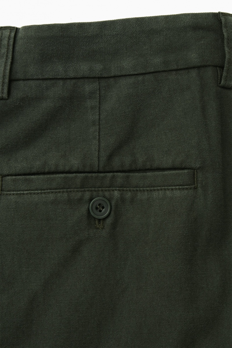 Men's COS Tapered Utility Pants Dark Green NZ-01QIACZXM