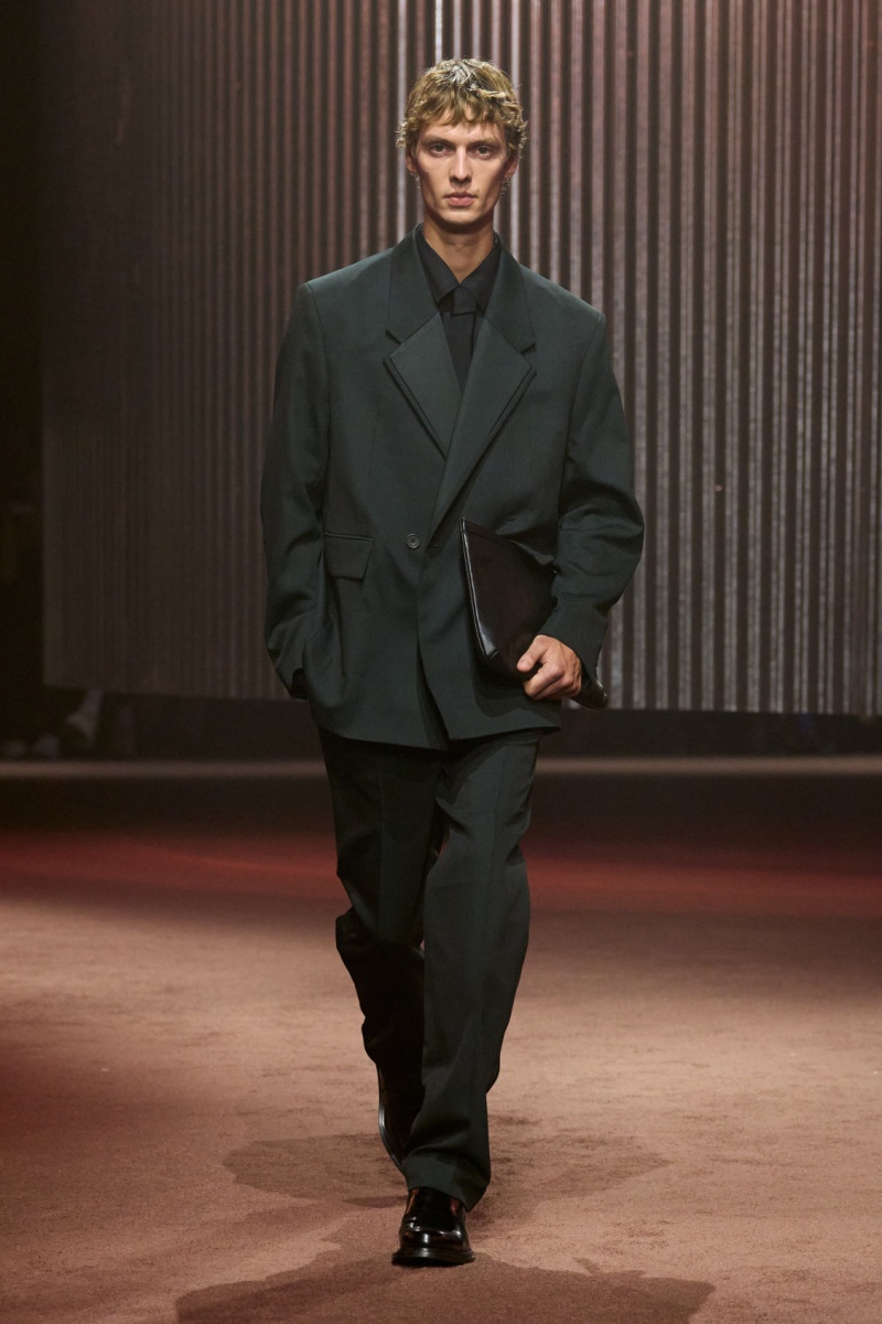 Men's COS The Double-Breasted Wool Tuxedo Jackets Dark Green NZ-68XZEMAWR
