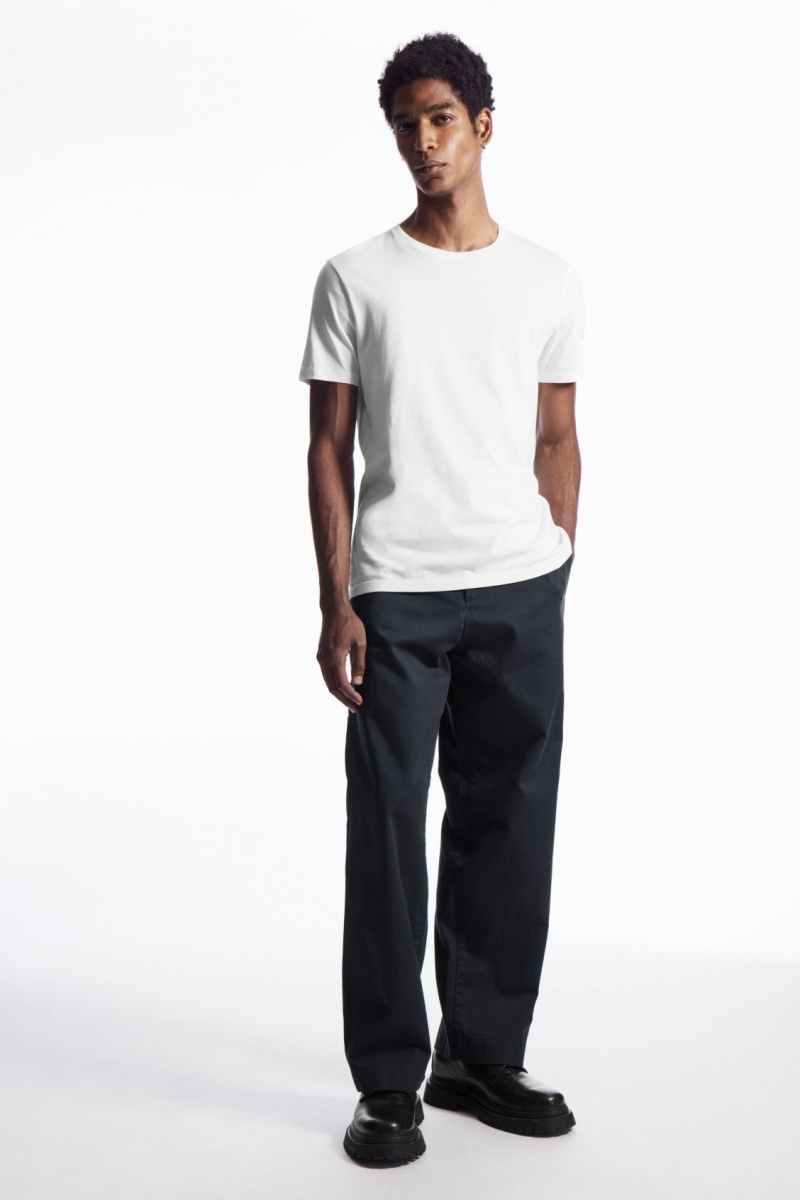 Men's COS The Extra Fine T-Shirt White NZ-10PQKMBWR